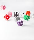 Falling Dice Royalty Free Stock Photo