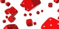 Falling dice Royalty Free Stock Photo