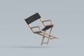 Falling director chair. Movie industry concept. Cinema production.