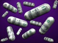 Falling dollar capsules