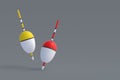 Falling fishing floats. Accessories for hobby and leisure