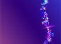 Falling Glare. Disco Burst. Purple Shiny Sparkles. Luxury Foil. Royalty Free Stock Photo