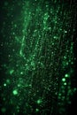 Falling Green Digital Matrix Rain Code Background, Portrait Images Generative AI Royalty Free Stock Photo