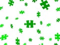 Falling green puzzle