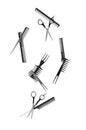 Falling hairdressing tools