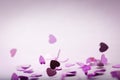 Falling hearts Royalty Free Stock Photo