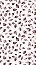 Falling Leaves Pattern on Light Pink Background Royalty Free Stock Photo