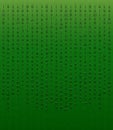 Falling letters on a green background in the Matrix style