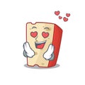 Falling in love cute dutch cheese cartoon character design