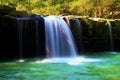 Falling Natural Spring Waterfall and Pool Royalty Free Stock Photo