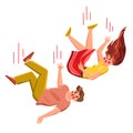 falling people vector