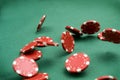 Falling Poker Chips