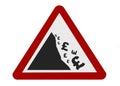 Falling pound sign iso Royalty Free Stock Photo