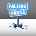 Falling prices plates