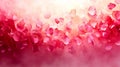 Falling Rose Petals: Soft Pink and Red Floral Background Royalty Free Stock Photo