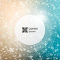 Falling snow background. Abstract snowflake pattern. Vector illustration. Royalty Free Stock Photo