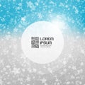 Falling snow background. Abstract snowflake pattern. Vector illustration. Vector illustration with place for text Royalty Free Stock Photo