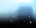 Falling snow background. Vector illustration with snowflakes. Winter snowing sky. Eps 10. Royalty Free Stock Photo