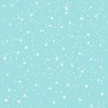 Falling snow background. Vector illustration with snowflakes. Winter snowing sky. Vector Royalty Free Stock Photo