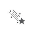 Falling Stars vector icon symbol isolated on white background Royalty Free Stock Photo