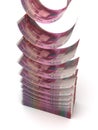 Falling Swiss Franc Royalty Free Stock Photo