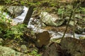 Falling Water Creek in the Blue Ridge Mountains Royalty Free Stock Photo