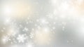 Realistic snow flakes on blue background . Christmas winter holiday falling snow pattern,  greeting card. Eps10 Royalty Free Stock Photo