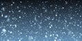 Falling winter christmas realistic snow on transparent background. Bokeh lights and flying snowflakes in the air Royalty Free Stock Photo