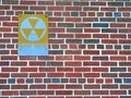 Fallout shelter sign Royalty Free Stock Photo