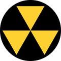 Fallout Shelter Sign. Nuclear bomb shelter sign. Fallout Shelter Road Sign. Bomb shelter sign illustration. Royalty Free Stock Photo