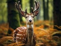 fallow deer head Royalty Free Stock Photo