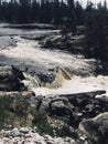 Falls along Wabigoon River, Ontario, Canada