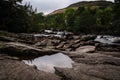 The Falls of Dochart at dusk, Killin, Highlands, Scotland Royalty Free Stock Photo