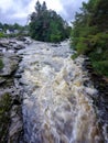 The Falls of Dochart at Killin on the River Tay in the Loch Lomond and Trossachs National Park, Scotland Royalty Free Stock Photo