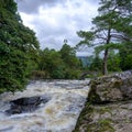 The Falls of Dochart at Killin on the River Tay in the Loch Lomond and Trossachs National Park, Scotland Royalty Free Stock Photo