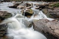 Falls of Dochart near Killin in Scottish Highlands, long exposure