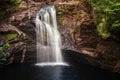 Falls of Falloch, in Loch Lomond, in the Trossachs national park Royalty Free Stock Photo