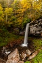 Falls of Hill Creek - Long Exposure Waterfall - Monongahela National Forest - West Virginia Royalty Free Stock Photo