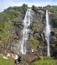 The Falls in the mountains Royalty Free Stock Photo