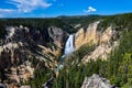 Falls in One of the many scenery of Yellowstone National Park, W