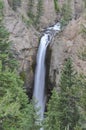 Falls in One of the many scenery of Yellowstone National Park, W