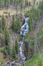 Falls in One of the many scenery of Yellowstone National Park, W