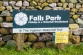 Falls Park Holiday sign post near Ingleton