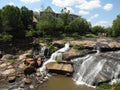 Falls Park on the Reedy in Greenville, SC Royalty Free Stock Photo