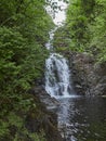 Falls of Rha on the Isle of Skye deep in a forest, Scotland Royalty Free Stock Photo