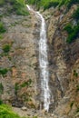 The falls on the right side of the Twin Falls of Smithers, British Columbia, Canada Royalty Free Stock Photo