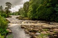 Falls of river Dochart in Loch Lomond and The Trossachs National Park, central Scotland Royalty Free Stock Photo