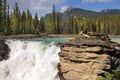 Falls in the rugged mountain river Royalty Free Stock Photo