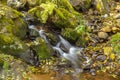 Falls on the small mountain river Royalty Free Stock Photo