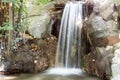 Falls in a summer garden, in the Crimea Royalty Free Stock Photo